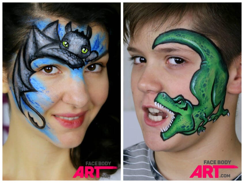 Dragon - face painting design