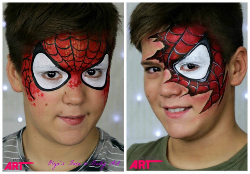 Spiderman - face painting design