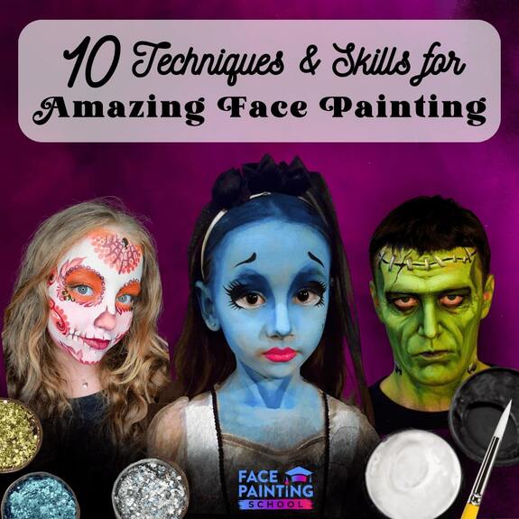 Sparkling Faces - Ultimate Face Painting Guide - Scary Halloween