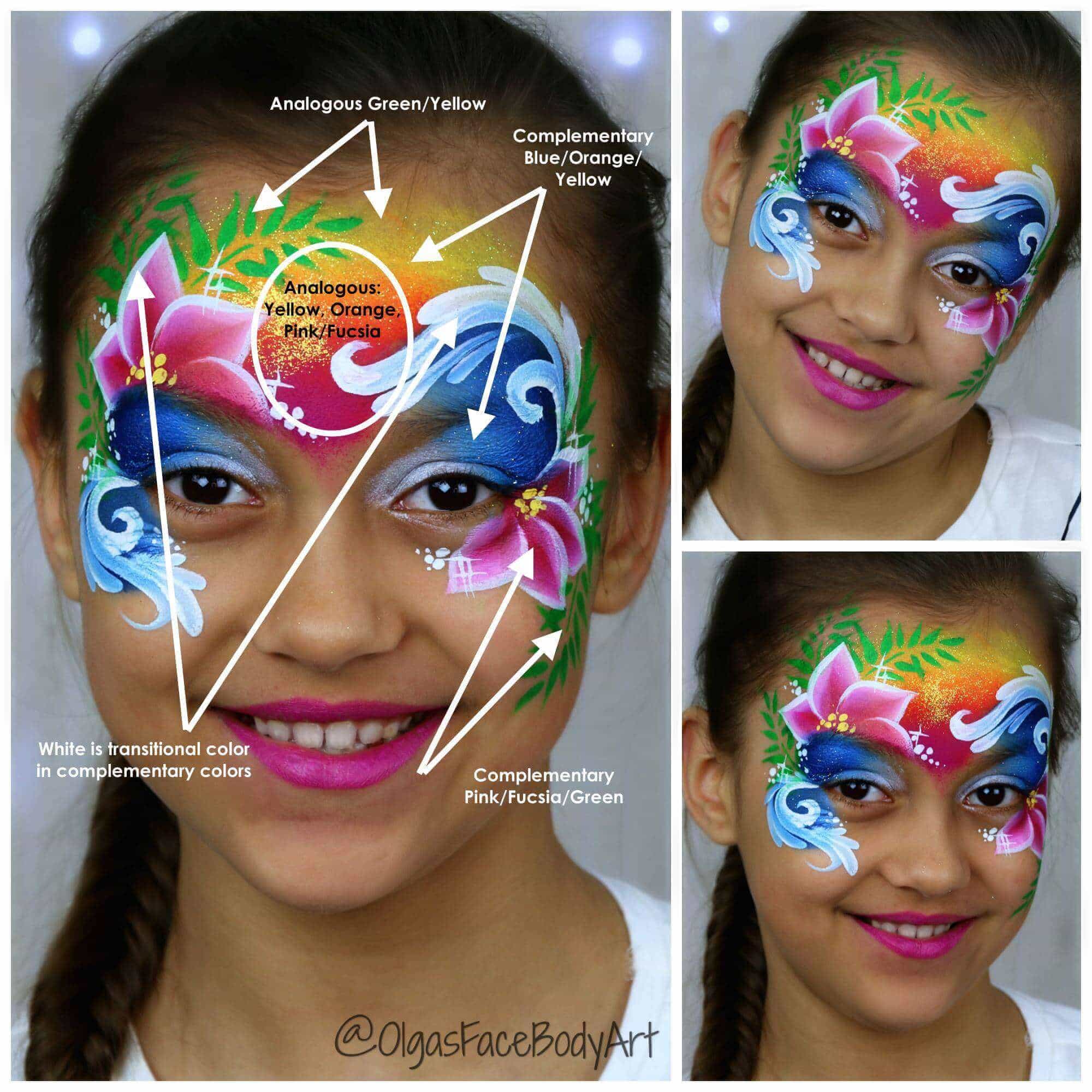 Eye can see a Rainbow!  Eye face painting, Face painting designs