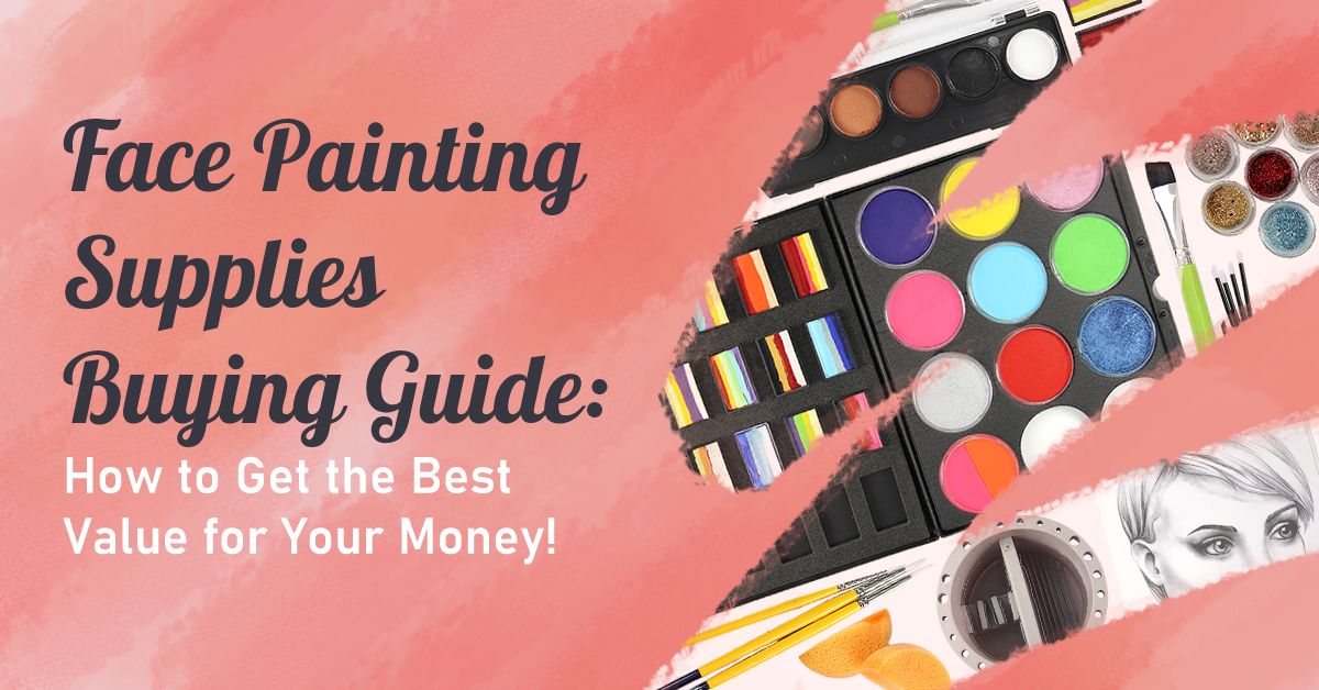 Professional Face Paint Brushes 5 PCS Face Paint Stencils FOR Bodys  Painting Kit