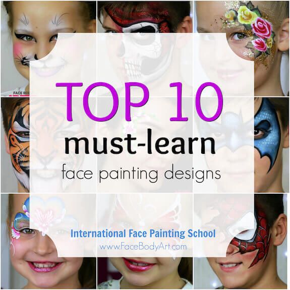Face Painting Design Board, Face Paint Design Menu Board, Designs for Face  Painters, Boy Face Designs, Girl Paint Designs, Butterfly, Batman 