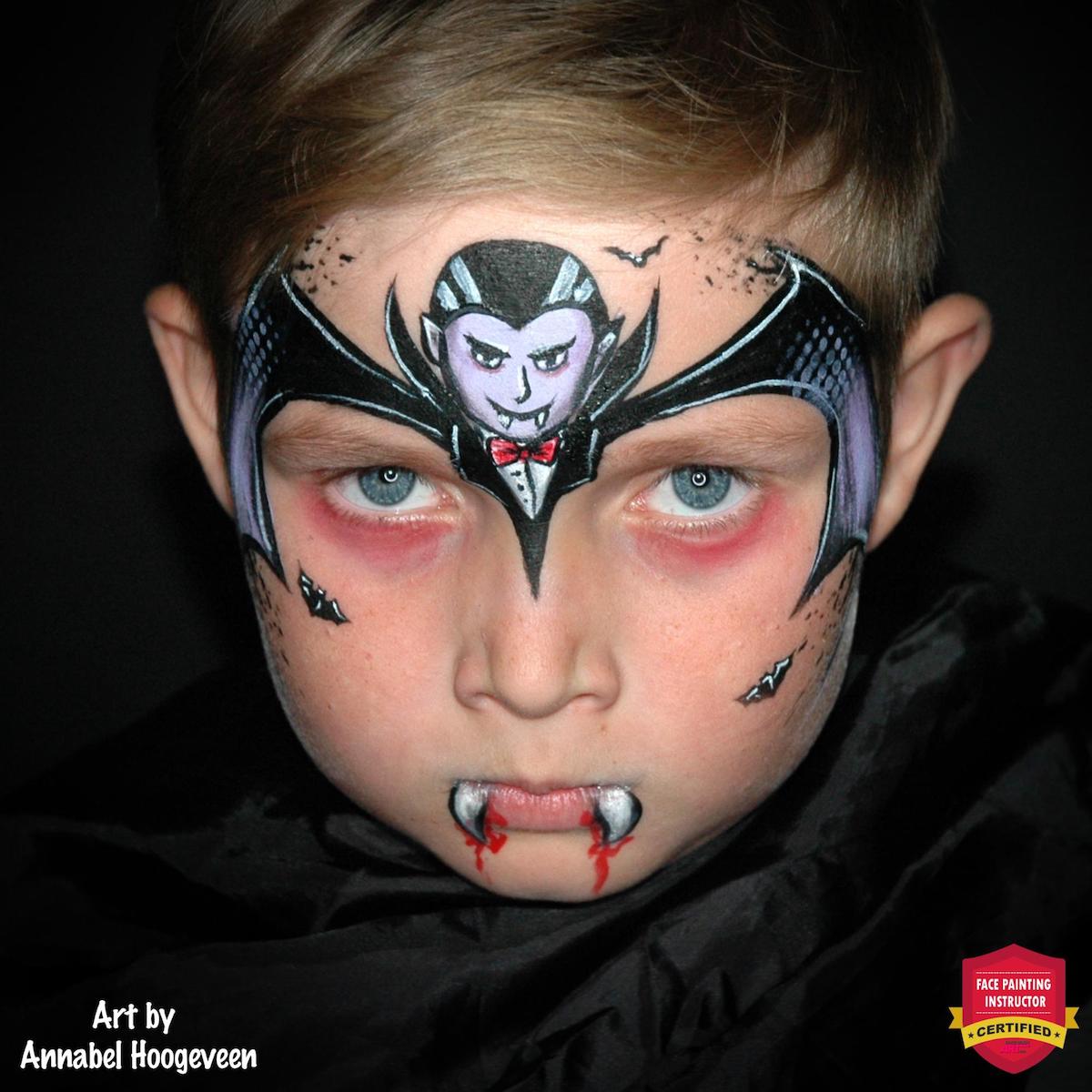 Amazing Halloween Vampire Face Paint Tutorial: Step by Step