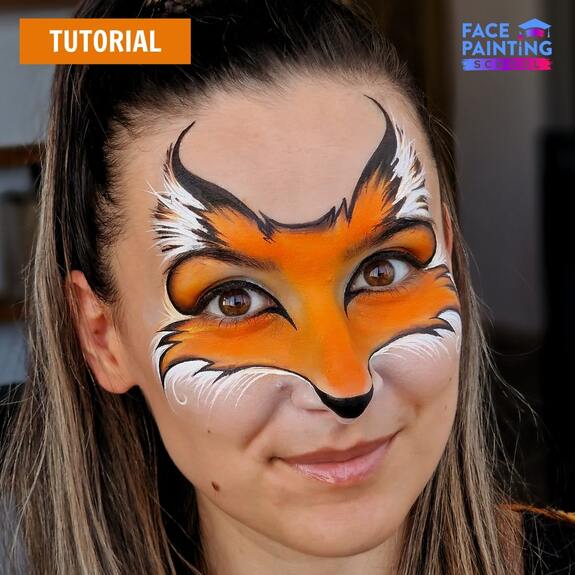 Fox Face Paint Tutorial 