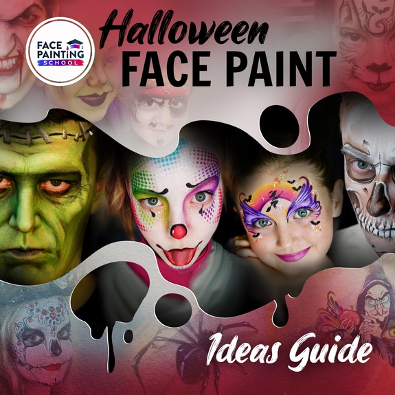 Easy Halloween face paint for kids - the best tutorials on the