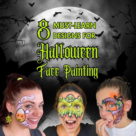 Easy Halloween face paint for kids - the best tutorials on the internet