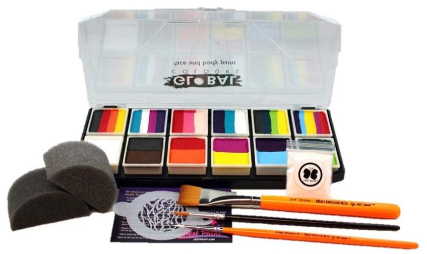 a face painting kit from the brand "global colours"