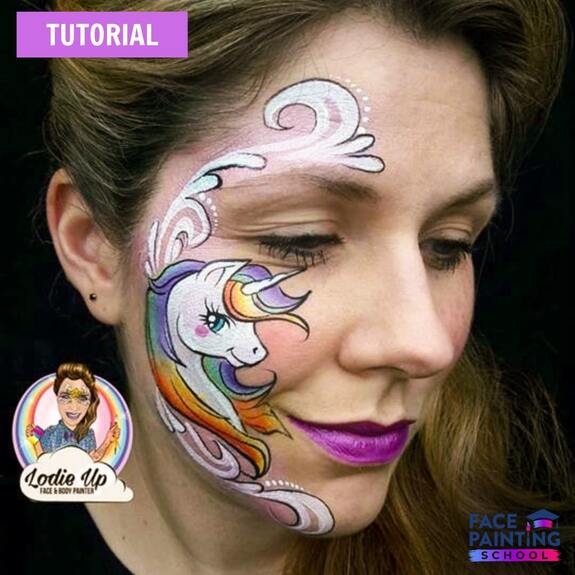Easy Unicorn Face Paint: Step by Step Tutorial