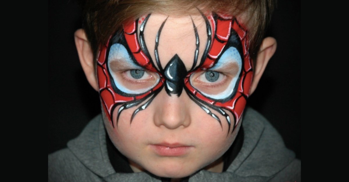 LEARN TO DRAW AND PAINT THE SPIDERMAN MASK 